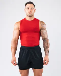 Power Tank - Carmine Mesh Jacquard