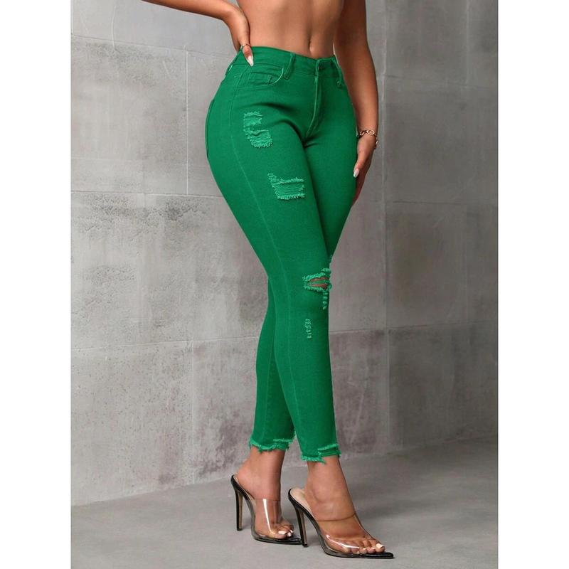 SHEIN SXY Simple Fashion Casual Denim Jeans, Everyday Wear