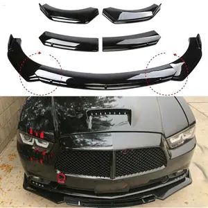 Glossy Black Front Bumper Lip Splitter Spoiler Body For Dodge Charger 2006-2014
