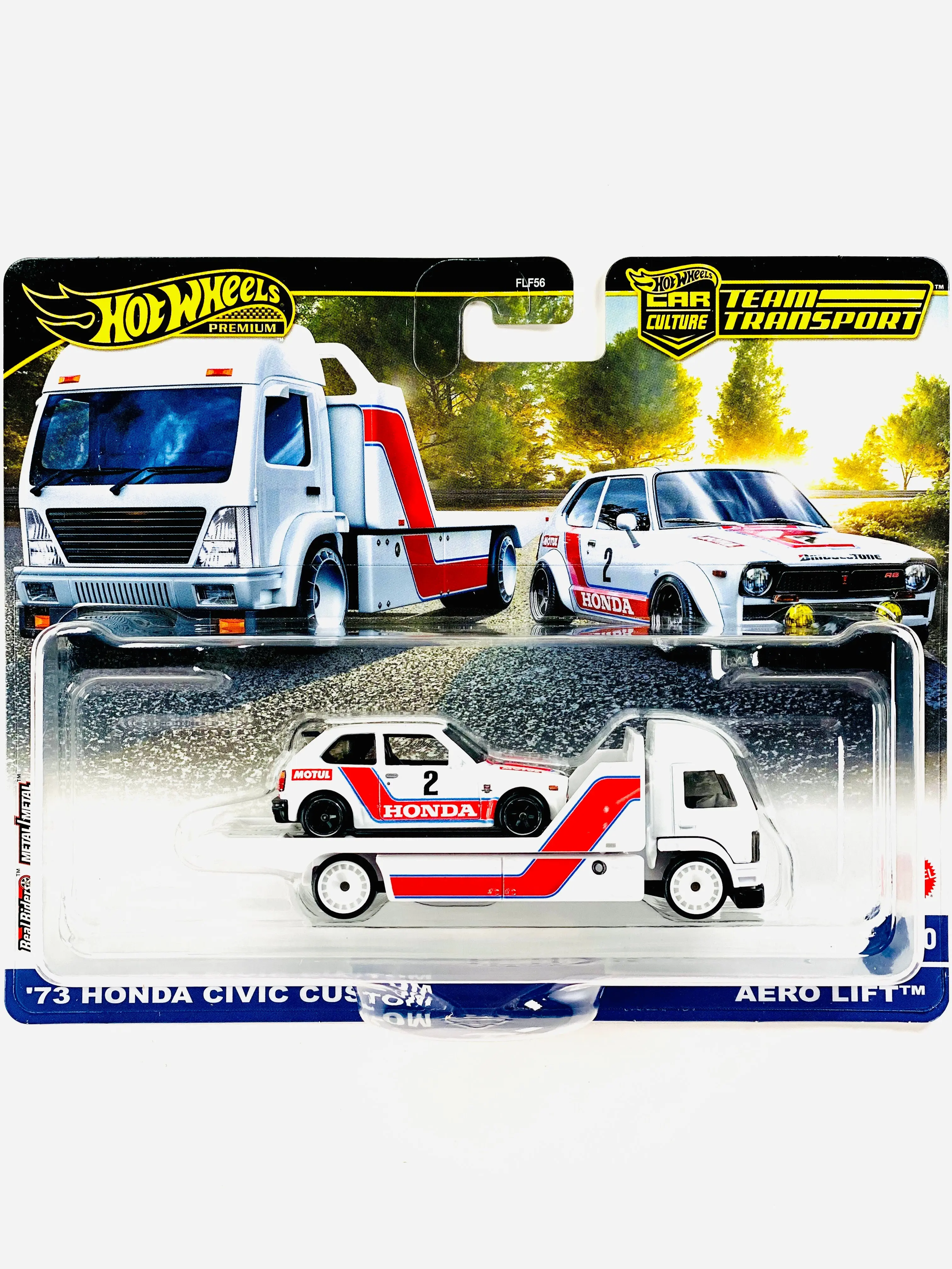 Hot Wheels 2025 Team Transport Case G '73 Honda Civic Custom & Aero Lift #80