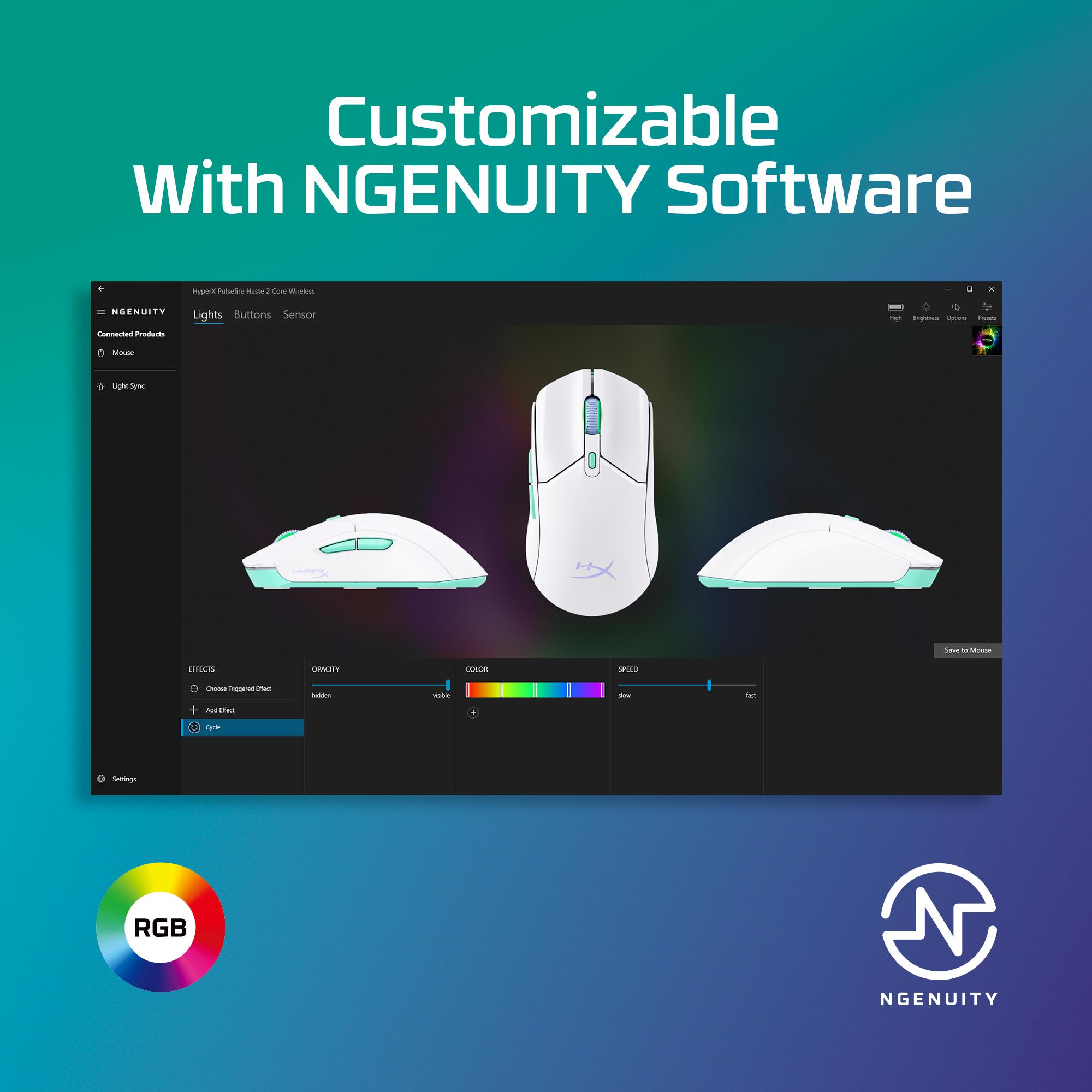 HyperX Pulsefire Haste 2 Core Wireless - Gaming Mouse HyperX Pulsefire Haste 2 Core Wireless - Gaming Mouse