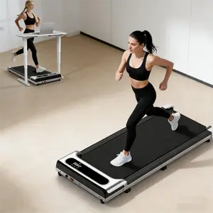 Portable Treadmill, Suitable for Under Desk, 2.5 HP Treadmill with Remote Control and LED Display, 3-in-1 Portable Treadmill, Supports 265 lbs, Suitable for Home and Office