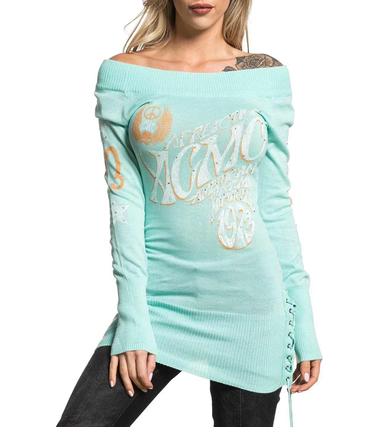 Affliction Women's Long Sleeve Sweater Dress Daze
