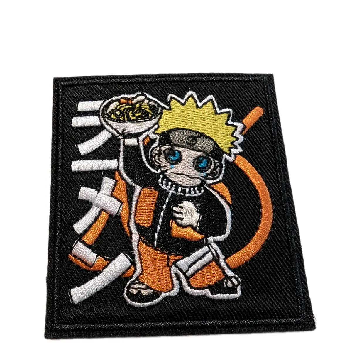 Naruto eating roman iron on patch for clothing