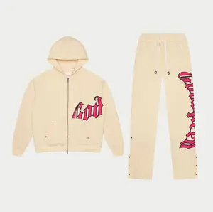 GODSPEED OG Logo Sweatsuit (Bone/Pink)