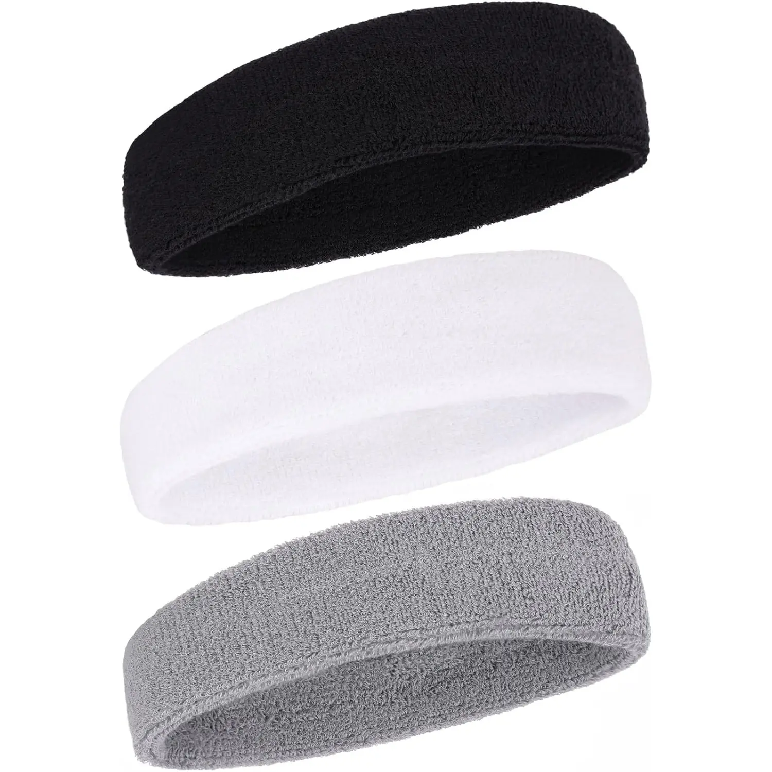 Sports Terry Cloth Headband Sweat Band for Men Women Running Gym