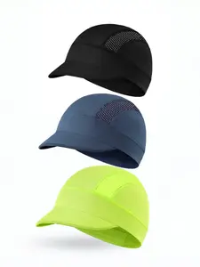 3-Pack Quick-Dry Sports Sun Hats, Breathable Mesh Running Caps, Unisex Lightweight Outdoor Cycling Hiking UV Protection Hat