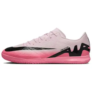 Men's Nike Zoom Vapor 15 Academy HG Firm Ground Speed Cleats - Pink, Black, House White Turf Shoes (Maison Mihara)