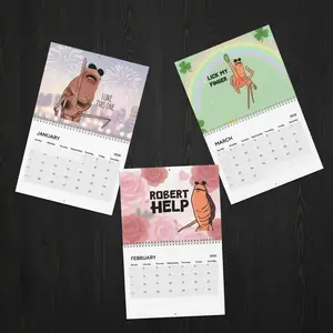 Marcus the Worm 2026 Wall Calendar, Calendar 2026 Memes, VR Chat Meme, Funny Holiday Planner, Marcus Calendar, Gift For Christmas