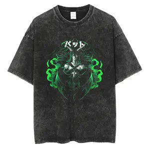 Ulquiorra Cifer Vintage Tee - 100% Premium Cotton Oversized Fit Casual Style Tee for Men Sizes S-5XL Relaxed Fit Graphic Design 230gsm - Fabric - Top