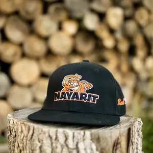 Nayarit Fitted Mexico State Hat - Black & Orange