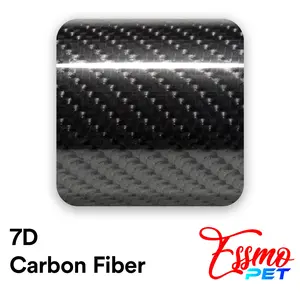 PET 7D Carbon Fiber Black Vinyl Wrap