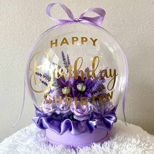 Birthday Gift, Birthday Balloon Gift, Flowers  Balloon Gift, Girl Gift