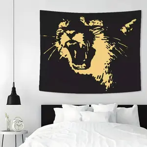 Animal Head Pattern Tapestry, Wall Hanging Decor, Polyester Tapestry for Bedroom Home Office Decor, Home Accessories, Tapestry Wall Mural, Home Decor Supplies, Gift for Friends