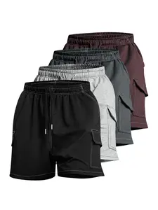 One-piece Viral TikTok Men’s Cargo Shorts - Elastic Drawstring Casual Shorts, Multi-Pocket Streetwear Shorts for Summer, Beach & Festivals