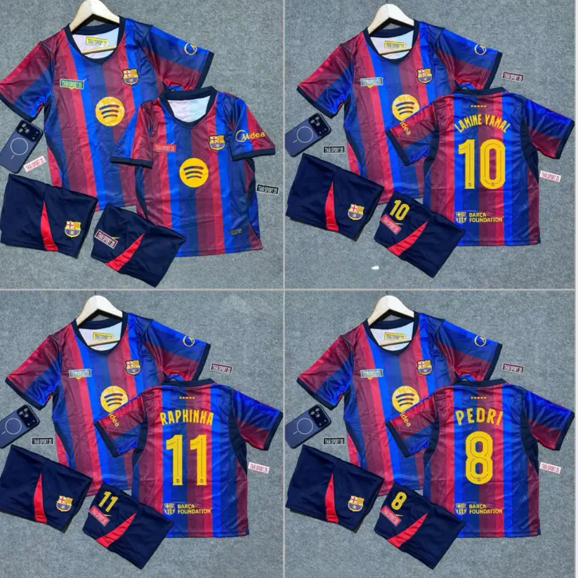 2026/27 Barcelona   FC Inspired Home Soccer Jersey – Premium Quick Dry Football Fan Shirt, Lightweight Athletic Wear