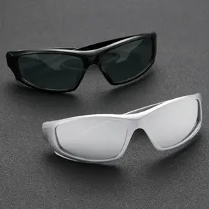 2pcs Square Frame Men's & Women's Glasses Y2K Style Daily Street Summer Party Decoration Sunglasses