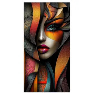 Portrait of an African Woman Diamond Painting for Adults 5D Full Round Drill Diamond Art Kit DIY Gem Painting Set Bedroom Living Room Wall Decor Gifts, Crafts