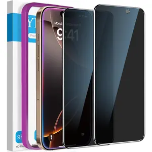 YMHML 2 Pack Compatible for Iphone 16 Pro Max Privacy Screen Protector Tempered Glass, anti Spy Privacy Screen Iphone 16 Pro Max 6.9 Inch Accessories, Case Friendly Film, Easy Installation Tool YMHML