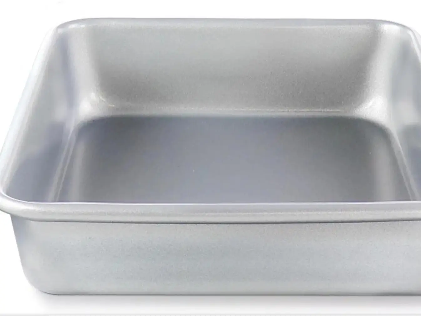Martha Stewart Everyday Bakeaway 9 Inch Square Carbon Steel Non-Stick Baking Pan in Silver for Perfect Bakes Oven Safe & Durable Design 9in Length Width 1.8in Height 70 oz Capacity Kitchen Nonstick