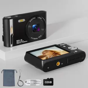 Digital Camera, 2025 Newest FHD 4K Digital Camera for Kids with 16X Zoom, Flashlight, 32GB Card, 50MP Point and Shoot Camera Compact Small Digital Camera for Teens, Girls, Boys