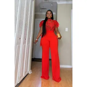 Guipure  combo Jumpsuit