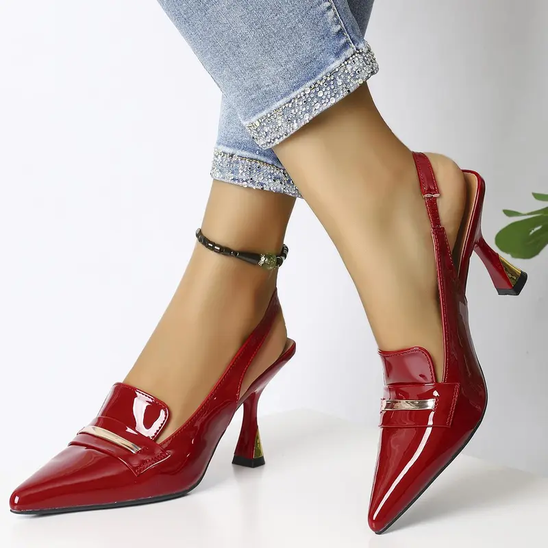 Women's Fashionable Solid Color Stiletto Heels, Stiletto Heeled Pumps, Elegant Pointed Toe High Heels, Classy Heels for Party, Daily Clothing Decor, Comfortable Shoes for Women & Girls, Chic Party Shoes, Pointed Toe Design, Footwear