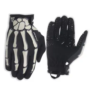 Luminous Skull Multi-Finger Tactical Gloves, 2026 Ready Stock, Non-Slip, Wear-Resistant, Touchscreen Protective Tactile Outdoor Sports Gloves, Motorcycle Accessories for Halloween & Motorcycle Riding