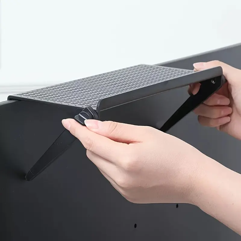 1pc TV Screen Top Storage Shelf Adjustable Monitor Storage Rack Computer Desktop Display Stand TV Router Storage Rack Home Organizer