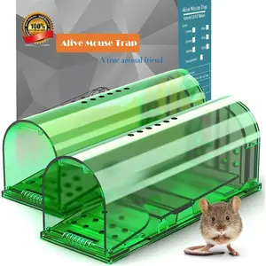 Humanitarian Mouse Trap Set of 2, Easy Setup, Durable, Safe for Pets and Humans, Indoor/outdoor Pest Control, Immediate Rodent Removal