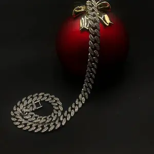 QGANCLE (TJZ) Fashionable and unique necklace accessories for men Hip-hop Cuban chain