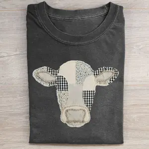 Comfort Colors Faux Patchwork Cow T-shirt