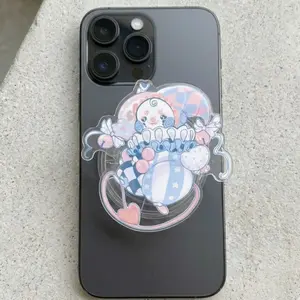Pierrot Clown Magnetic Phone Grip, Cute Magsafe Kindle Grip, Gift For Readers, Bookish Griptok, Special Gifts mount holder stand accessories Universal Car