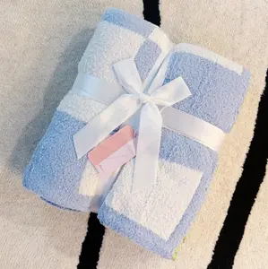 Ellison and Young Lemon Drop Gingham Blanket - Soft & Sweet Throw