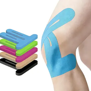 PreCut Kinesiology Tape for Knees, 10 PCS Waterproof Knee Tape for Knee Pain Relief Pre Cut, Original Cotton Athletic Knee Tape, Waterproof & Hypoallergenic Latex-Free for Sports brace father gift durable design knee wrap