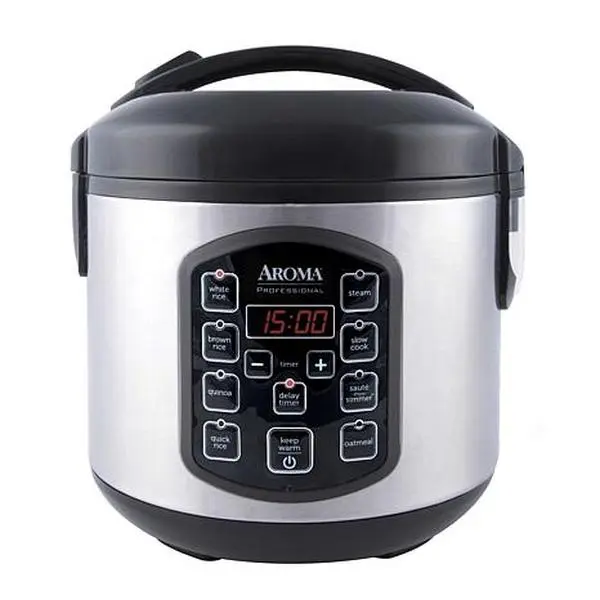Aroma 8-cup (Cooked) Digital Rice Cooker, Multicooker & Food Steamer
