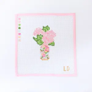 Pink Hydrangea Ginger Jar Canvas