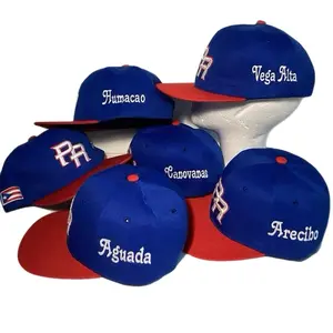 PR SnapBack Baseball Caps with Towns of Puerto Rico PR SnapBack Baseball Caps with Towns of Puerto Rico