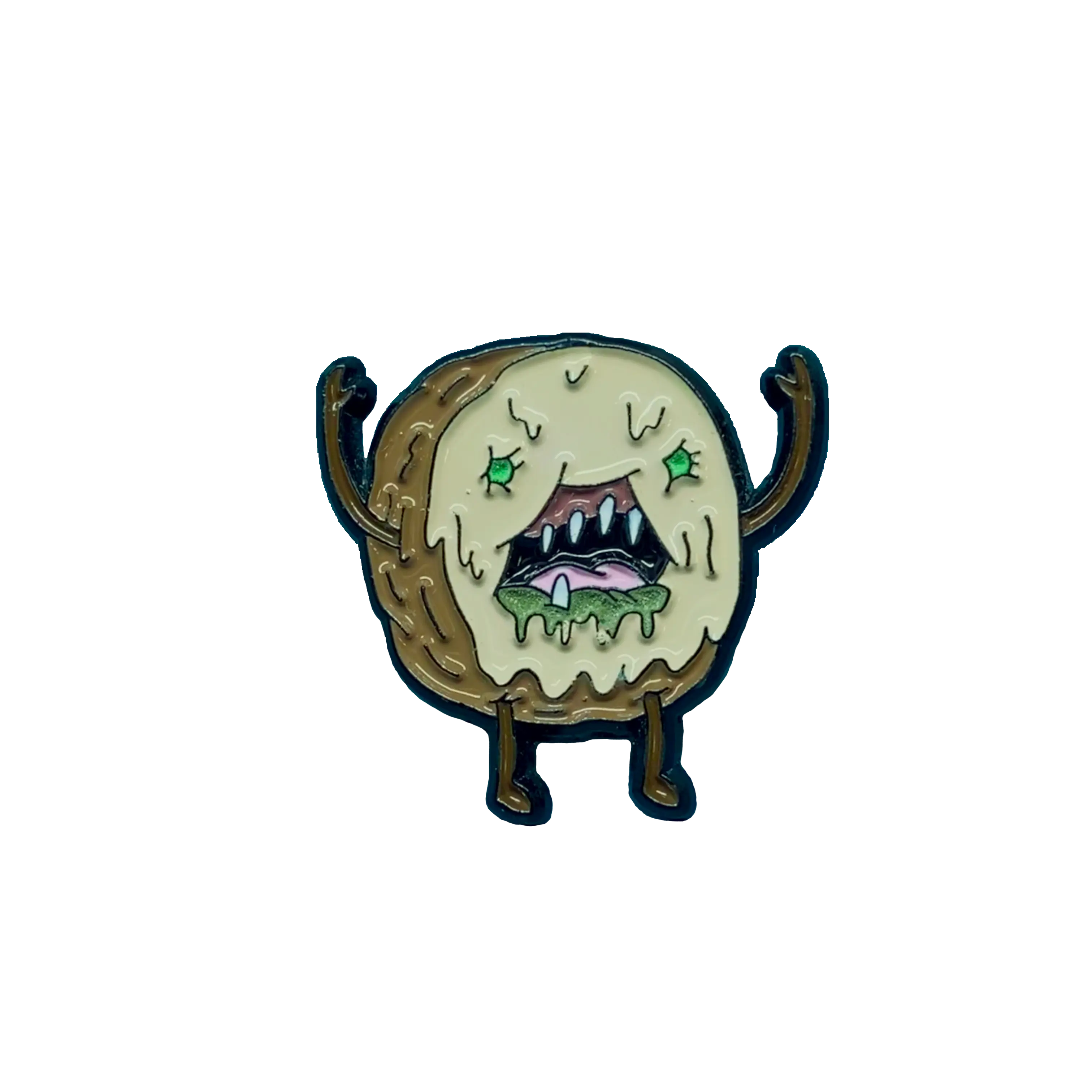 Zombie Cinnamon Bun — A Ghastly, Glowing Adventure Time Enamel Pin