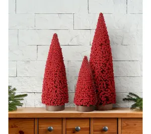 8-15" Mini Country Berry Tree Set of 3 by Valerie