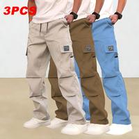 Beige + brown + blue