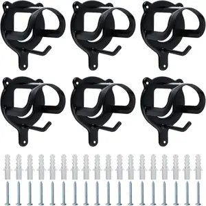Two sets of horse halter holders, for securing reins and whips. Practical storage racks and hanging frames. Metal horse harness holders with tubes and screws. Suitable for horse stables and horse-related product purchases.