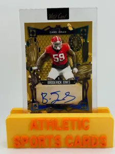 2023 Wild Card 5 Card Draw - Broderick Jones #5CDM-11 1/1 Autographed