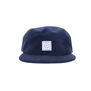 Corduroy Five-Panel Hat in Slate