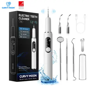 CURVY MOON Teeth Cleaner Kit electric toothbrush Portable Oral IrrigatorWaterproof Teeth Cleaner, 5 Modes Teeth Cleaning Tool for Home & Travel,Water Flosser for Teeth tooth cleaning kit teeth flossing electric teeth cleaner electric water flosser