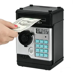 Electronic Coin Savings Bank, Digital PiggyBank, ATM Savings Bank Coin Storage Box,Novelty Gag Toy, Fun Gift