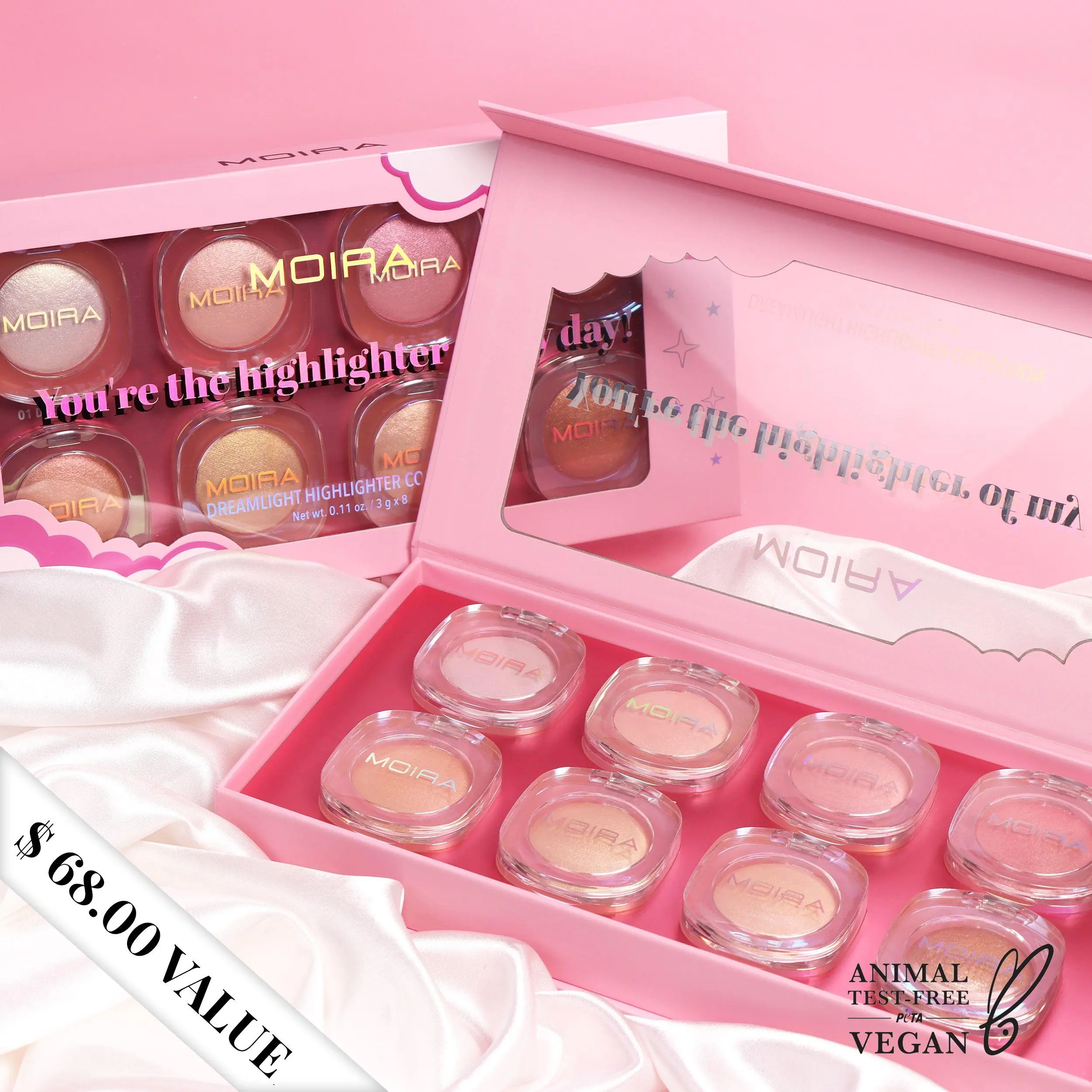 MOIRA | Dreamlight Highlighter Bundle | Radiant Highlighter Collection with Lightweight Luminous Glow