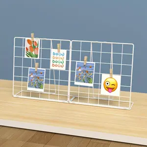 1pc of Metal Grid Display Rack, Suitable for Showcasing Artworks, Photographs, Jewelry, And More