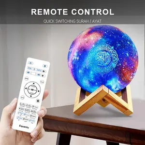 Quran Koran Muslim Islamic Ramadan Arab Azan Wireless Portable Bluetooth Speaker Bright Lamp Night Light Arabic Holy Music Sound Box Caixa De Som Bocina Mp3 Blutooth Altavoces Mini Coluna Home Gift Acoustics
