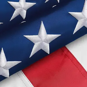 Outside American Flag 3x5 Ft,3x5 American Flag Outdoor Heavy Duty US Flag Crafted for High Wind Outdoor Use,Fade Resistant and Waterproof USA Flag Embroidered Stars,Usa American Flag Brass Grommets,United States FlagSuitable for All Seasons Use